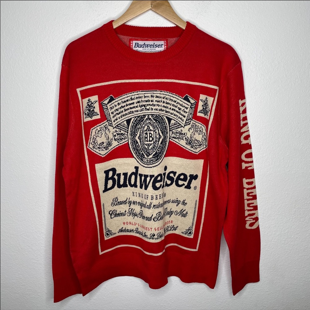 Budweiser red logo sweater